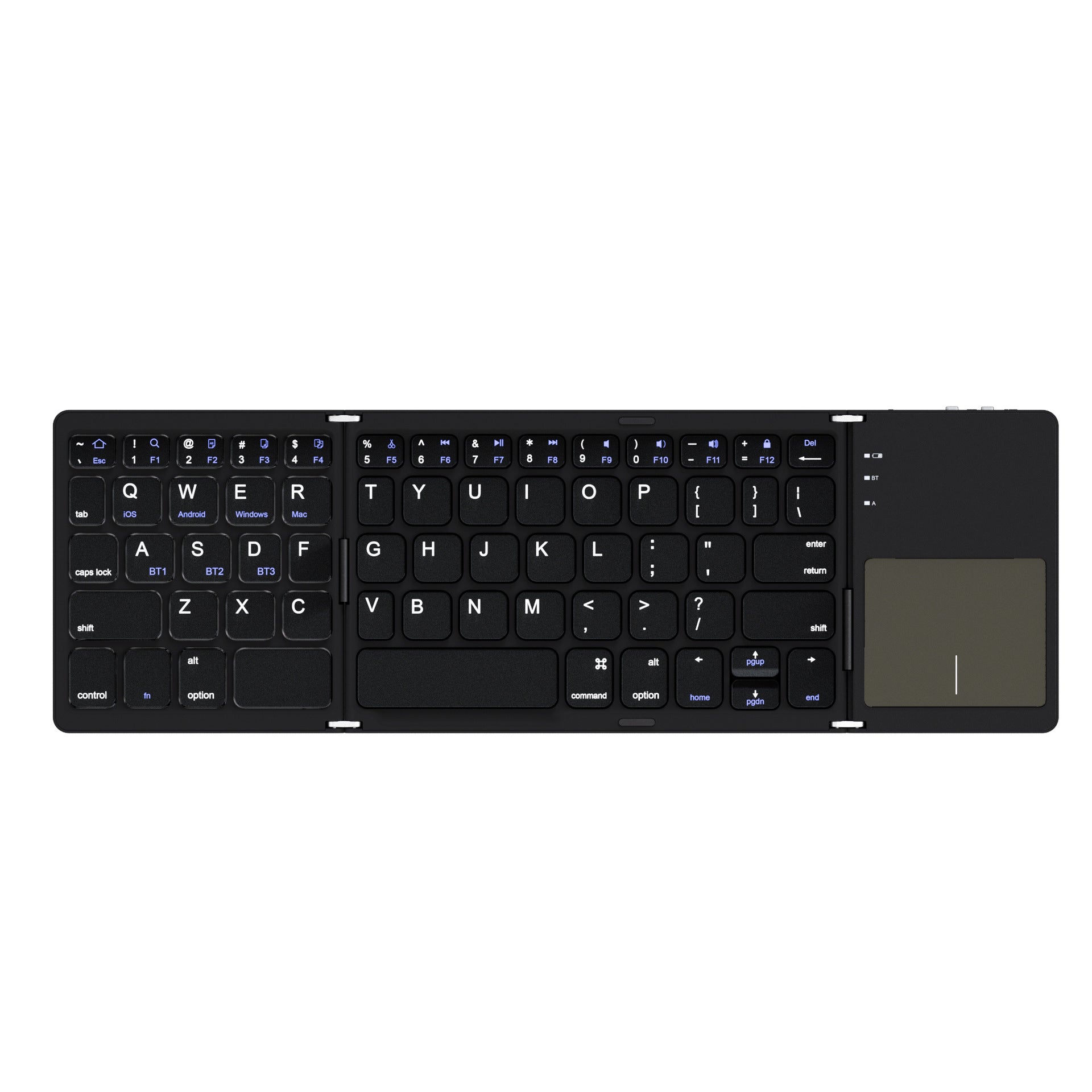 Foldable Bluetooth Keyboard for Mobile Tablet Laptop
