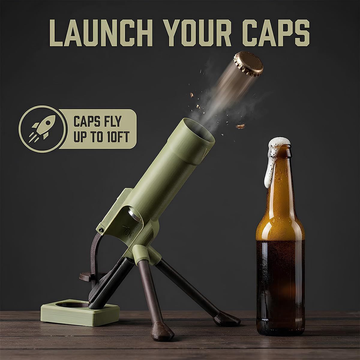 Mortar Style Beer Bottle Opener