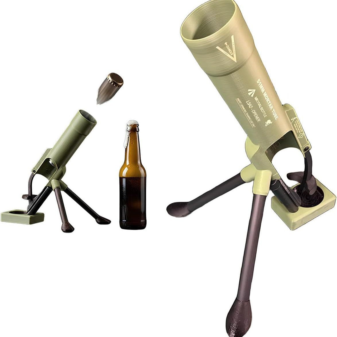 Mortar Style Beer Bottle Opener