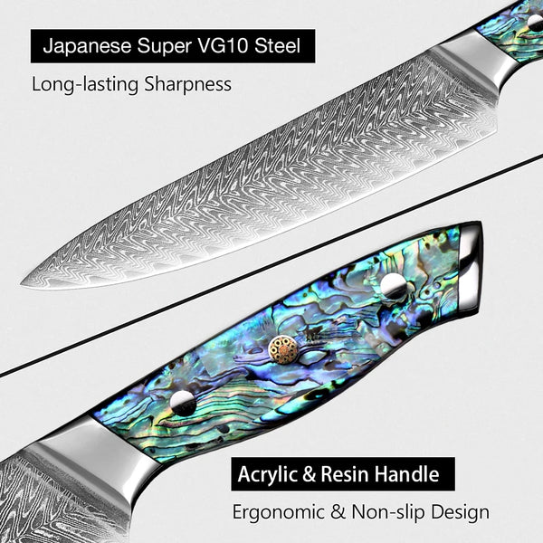 Apex Forge Damascus Knife Set