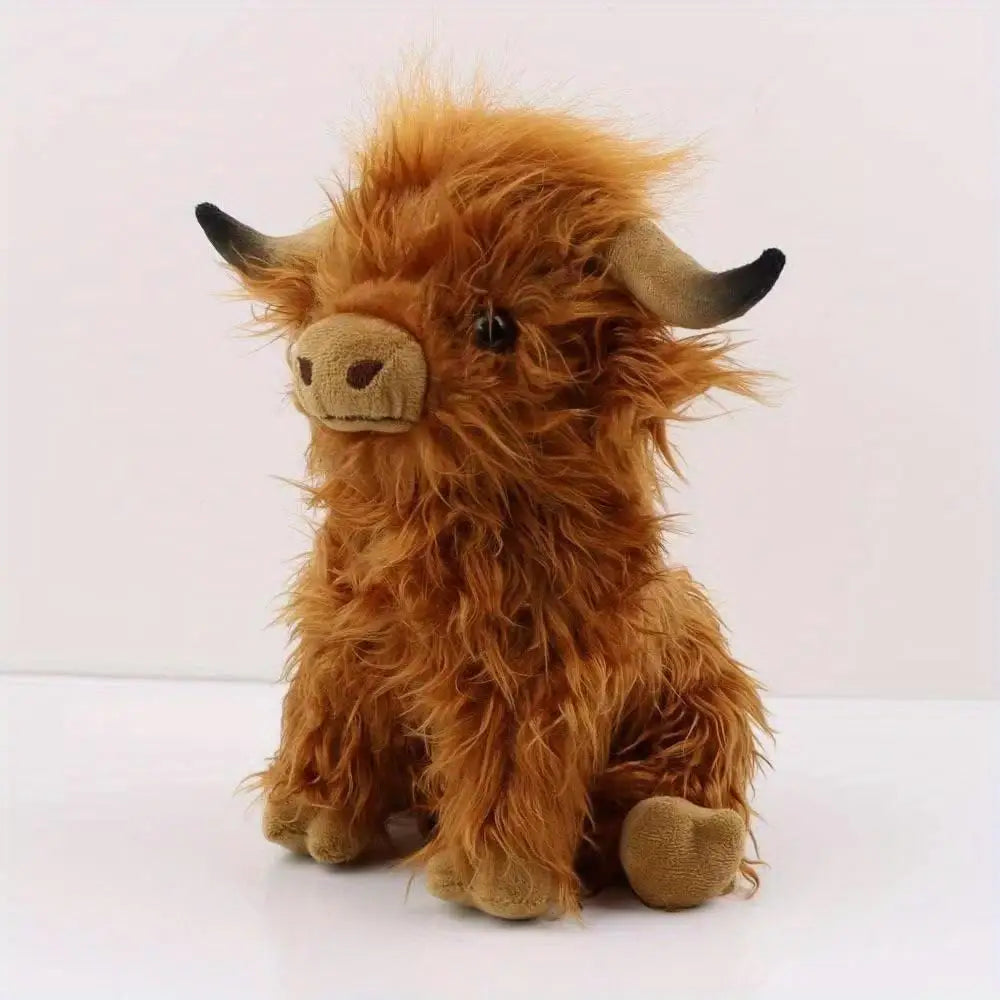 Cuddly Highland Cow Plush Buddy