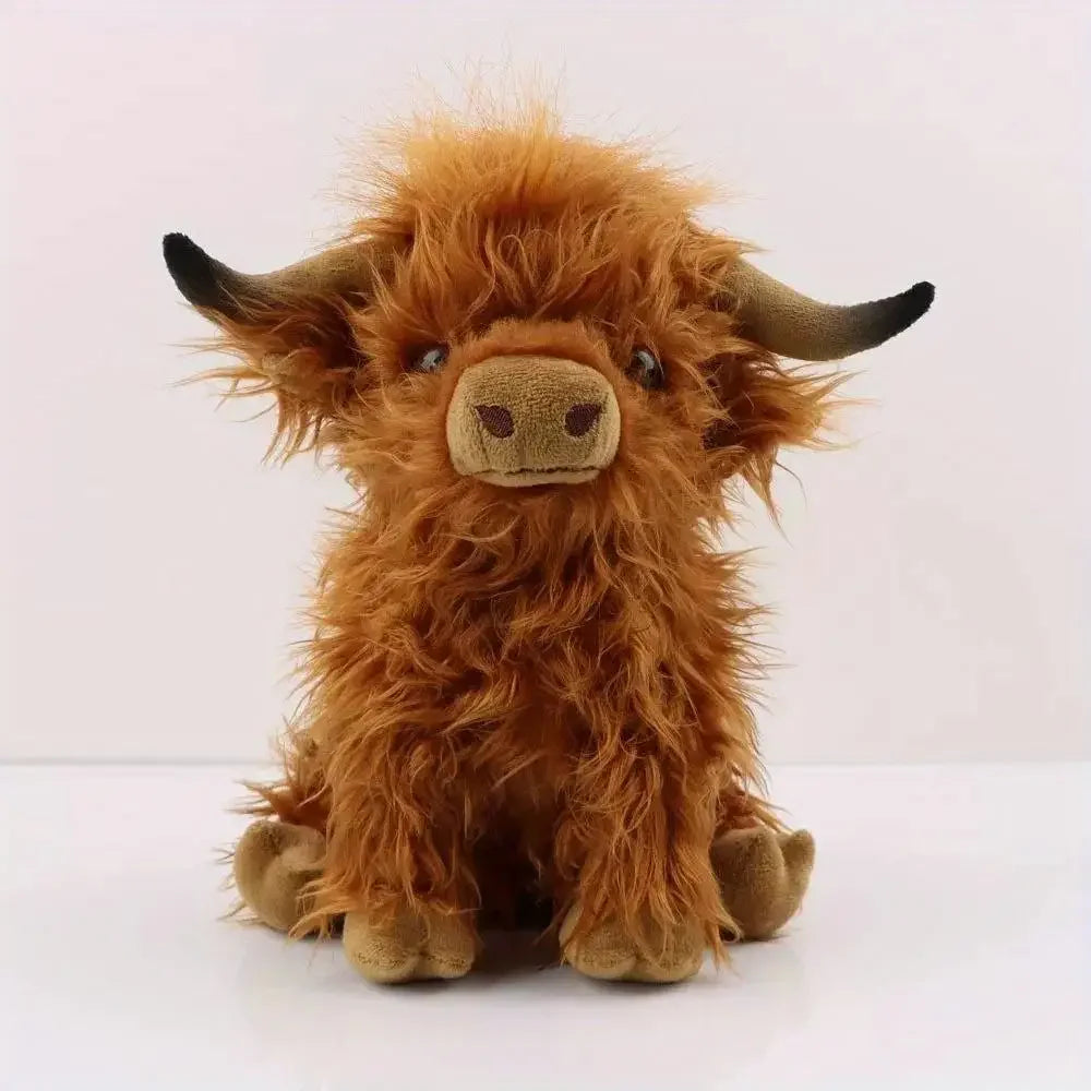 Cuddly Highland Cow Plush Buddy